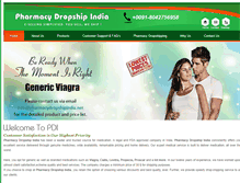 Tablet Screenshot of pharmacydropshipindia.com